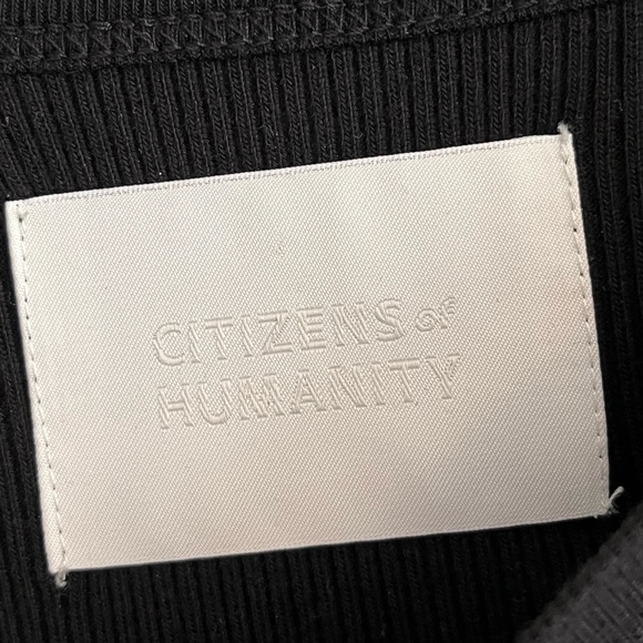 Citizens black ribbed top size small - Picture 6 of 7